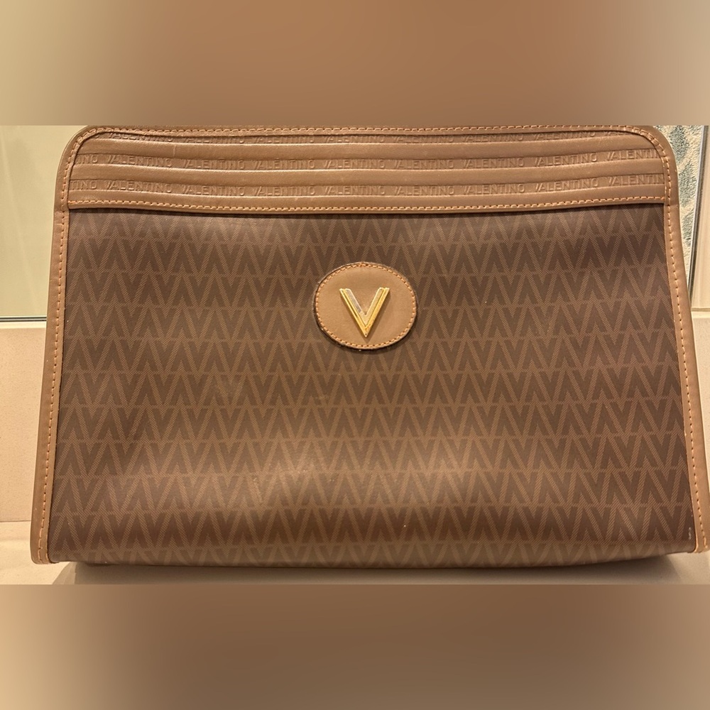 Valentino vintage clutch bag leather